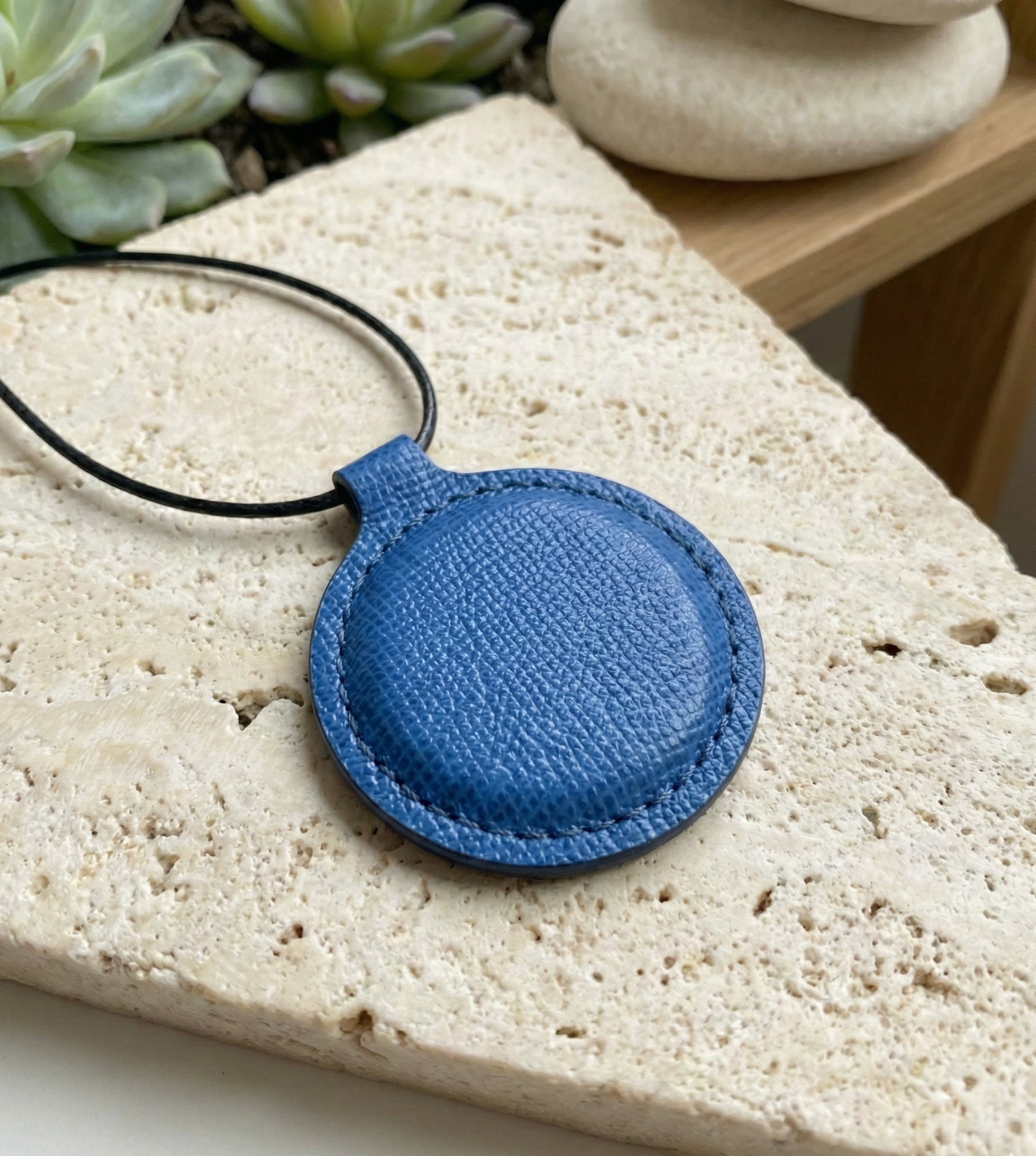 Collier Sport Titane Power Absorber Énergie - Bleu Blanc (Neuf)