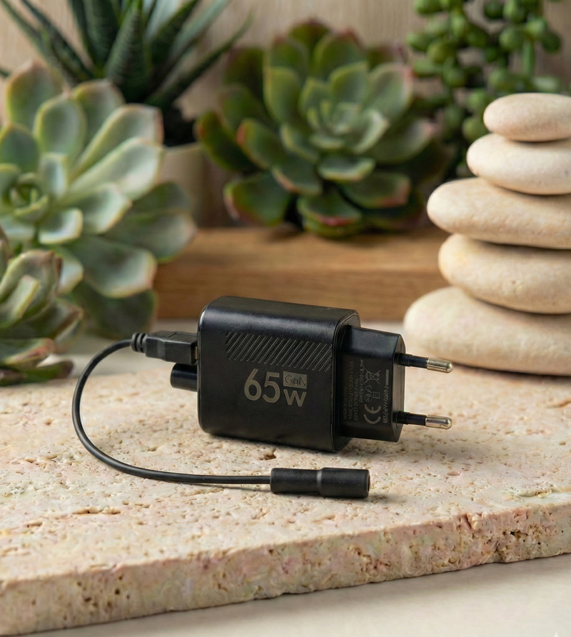 Chargeur téléphone 65 W avec adapteur pour USB-A