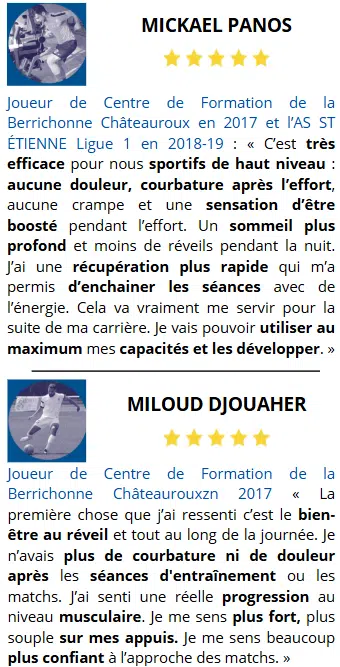 Avis de 2 footballeurs